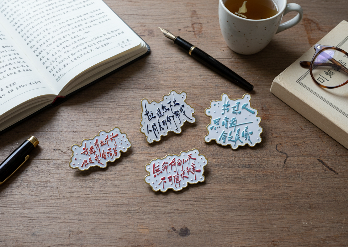 ✏️「字癒」扣針—「我過得並不好但是我會活著」